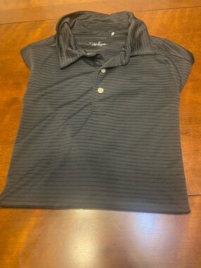 Walter Hagen Essentials Black Short Sleeve Golf Polo Shirt Men's 2XL
